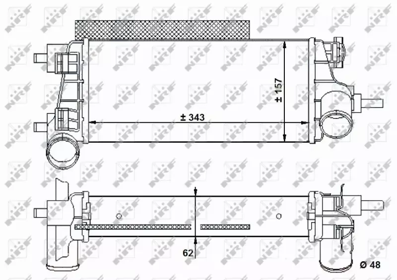 NRF CHŁODNICA INTERCOOLER 30926 