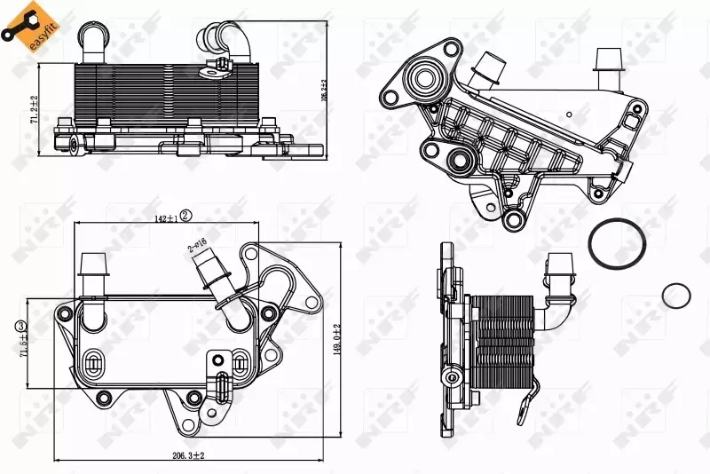 NRF CHŁODNICA OLEJU 31264 