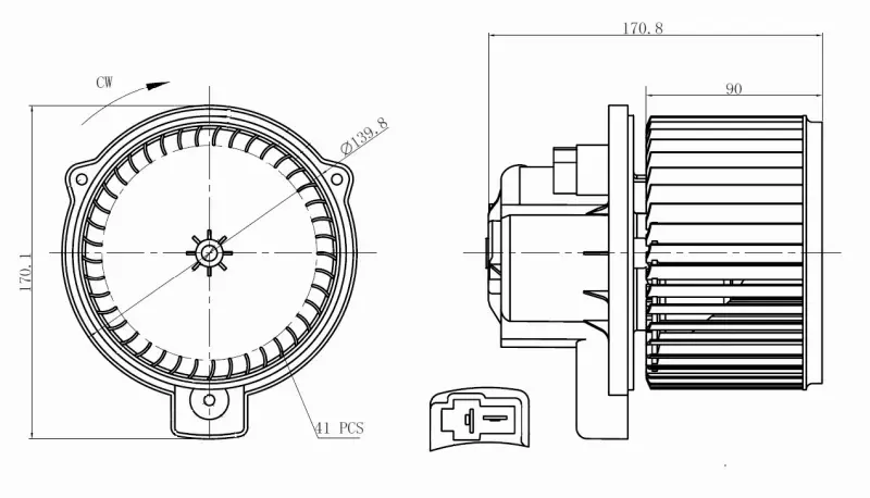 NRF SILNIK DMUCHAWY 34300 