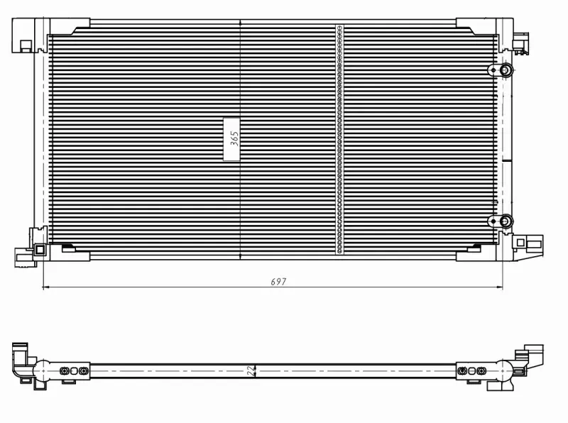 NRF CHŁODNICA KLIMATYZACJI 350449 