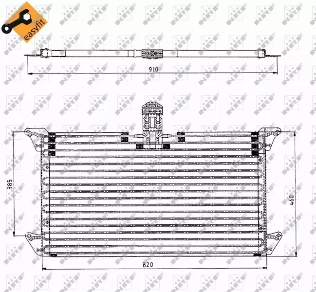 NRF CHŁODNICA KLIMATYZACJI 35061 