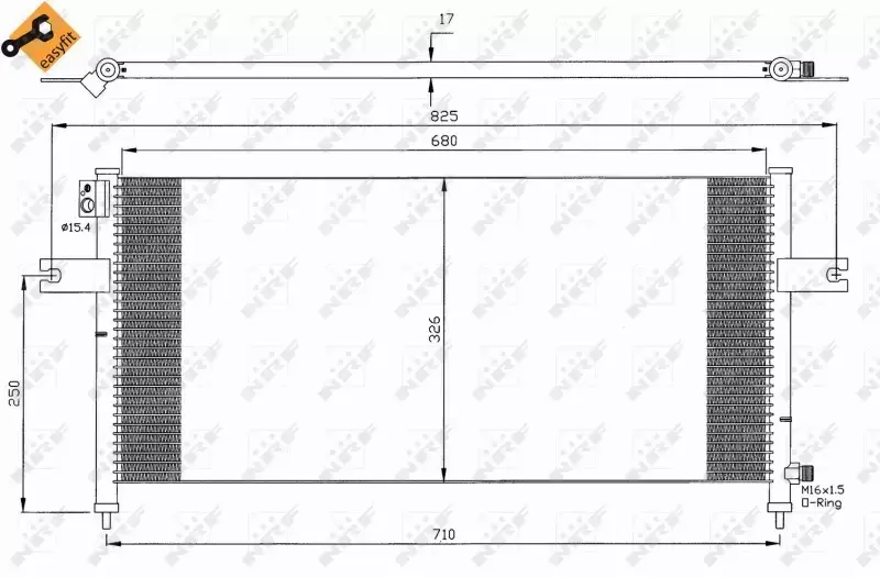 NRF CHŁODNICA KLIMATYZACJI 35380 