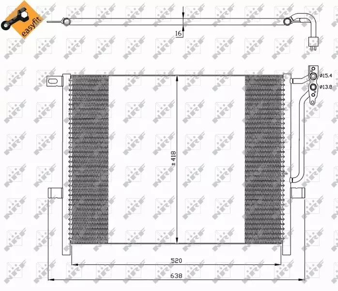 NRF CHŁODNICA KLIMATYZACJI BMW 3 E46 Z4 E86 