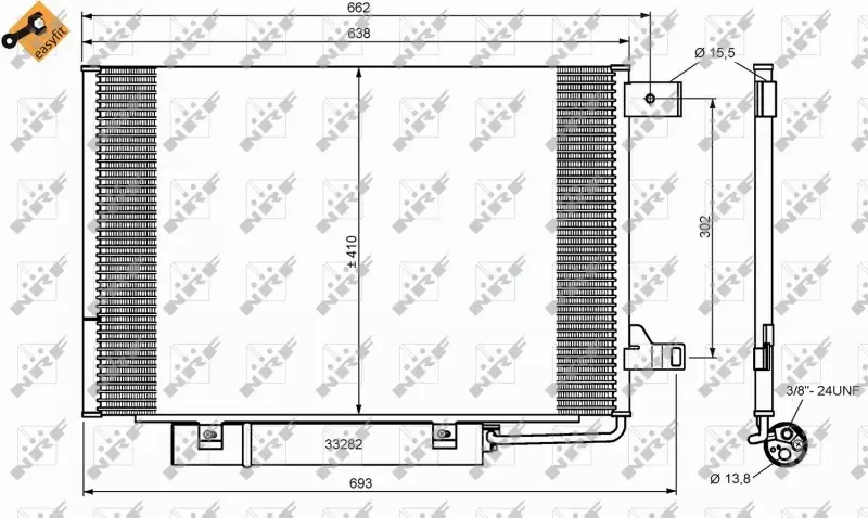 NRF CHŁODNICA KLIMATYZACJI MERCEDES A W169 B W245 