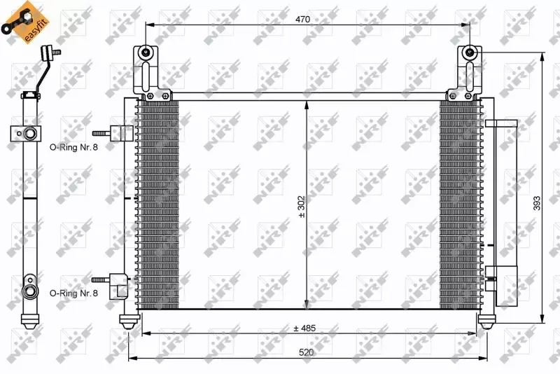 NRF CHŁODNICA KLIMATYZACJI 35796 