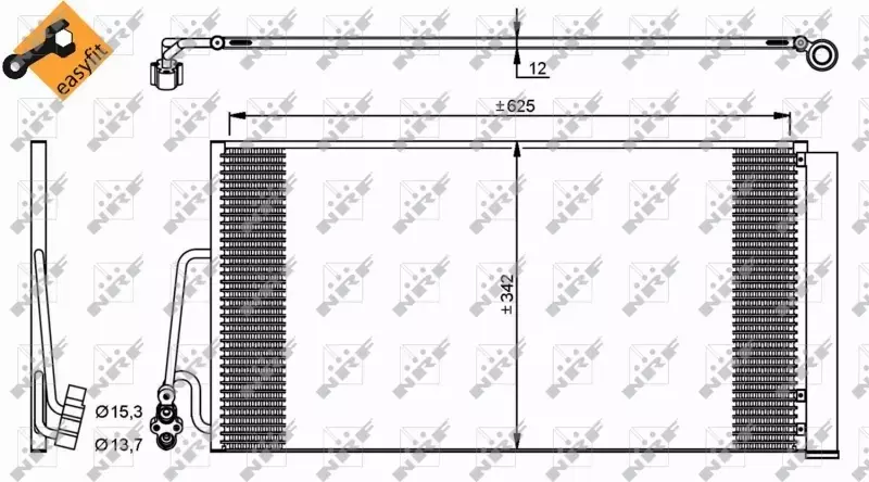 NRF CHŁODNICA KLIMATYZACJI MINI R55 R56 R57 R60 