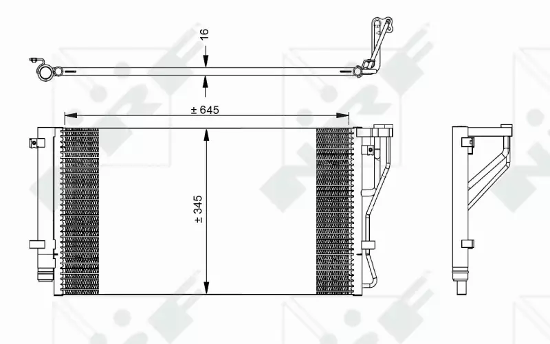 NRF CHŁODNICA KLIMATYZACJI 35980 