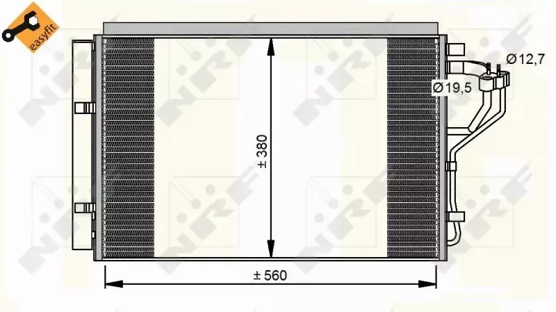 NRF CHŁODNICA KLIMATYZACJI 35996 