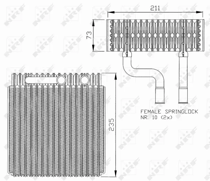 NRF PAROWNIK KLIMATYZACJI 36073 