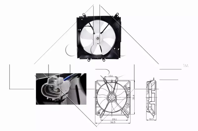 NRF WENTYLATOR CHŁODNICY 47016 