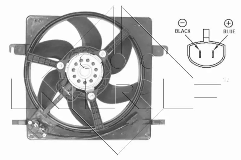 NRF WENTYLATOR CHŁODNICY 47037 