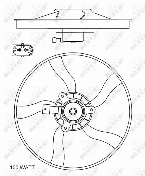 NRF WENTYLATOR CHŁODNICY 47070 