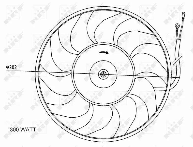 NRF WENTYLATOR CHŁODNICY 47072 