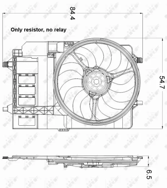 NRF WENTYLATOR CHŁODNICY 47301 