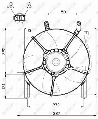 NRF WENTYLATOR CHŁODNICY 47487 