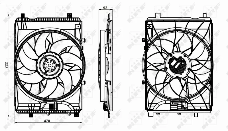 NRF WENTYLATOR CHŁODNICY 47849 