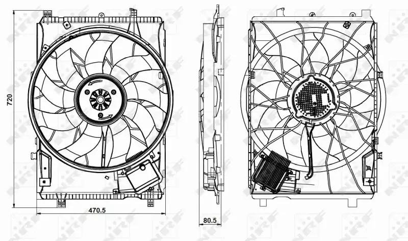 NRF WENTYLATOR CHŁODNICY 47853 