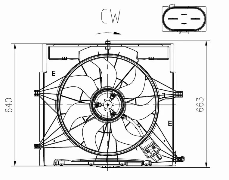 NRF WENTYLATOR CHŁODNICY 47920 