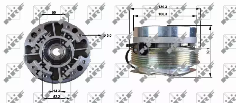 NRF SPRZĘGŁO WENTYLATORA 49701 