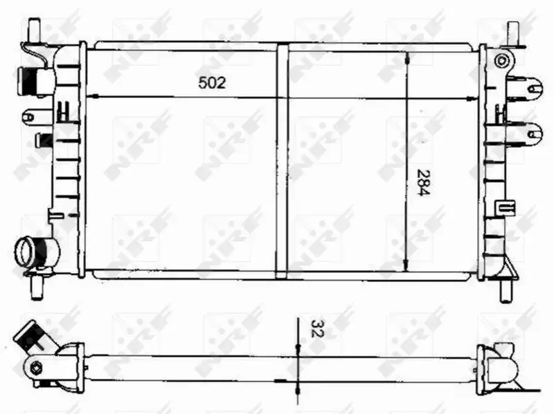 NRF CHŁODNICA SILNIKA 50100 