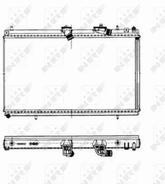 NRF CHŁODNICA WODY PŁYNU CITROEN C5 C6 C8 HDI   