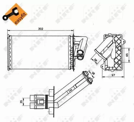 NRF NAGRZEWNICA 50577 