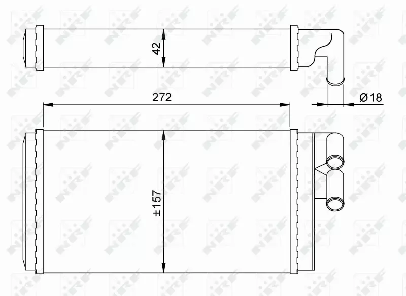 NRF NAGRZEWNICA 50602 