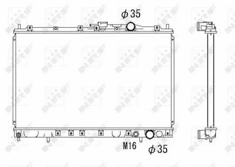 NRF CHŁODNICA SILNIKA 53301 