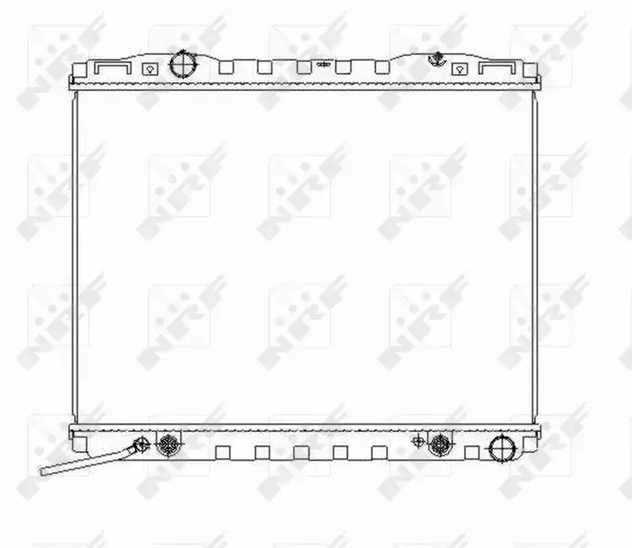 NRF CHŁODNICA WODY 53366 