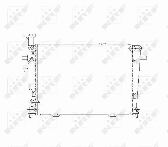 NRF CHŁODNICA WODY 53496 