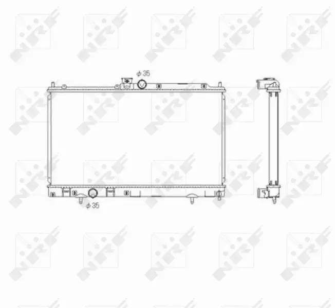 NRF CHŁODNICA WODY 53591 