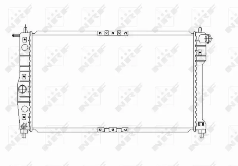 NRF CHŁODNICA WODY PŁYNU DAEWOO NUBIRA LEGANZA   
