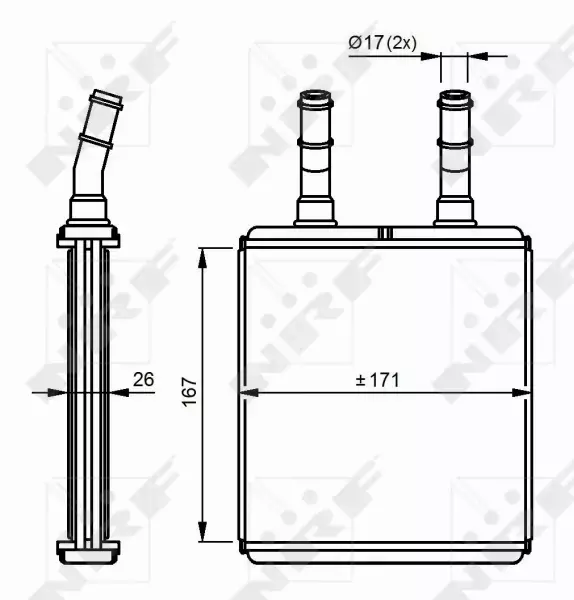 NRF NAGRZEWNICA 54291 