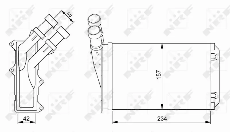 NRF NAGRZEWNICA CITROEN BERLINGO XSARA XANTIA 