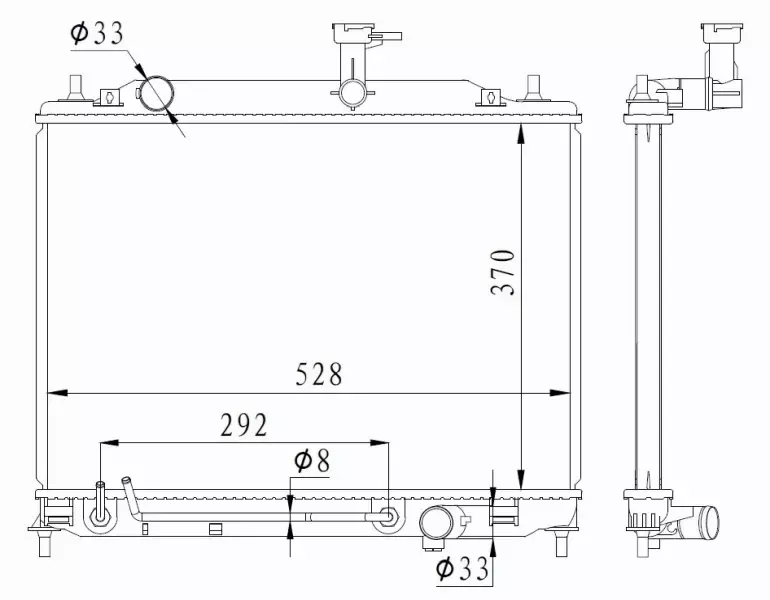 NRF CHŁODNICA SILNIKA 550015 