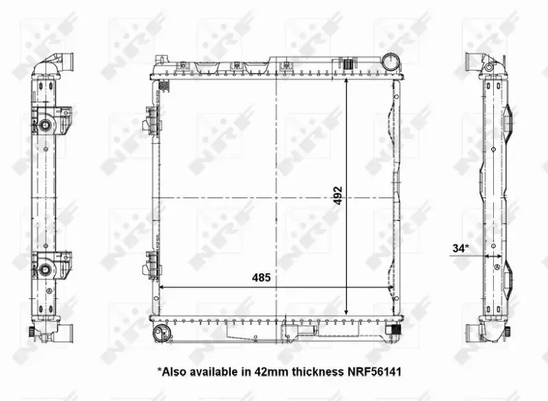 NRF CHŁODNICA SILNIKA 56077 