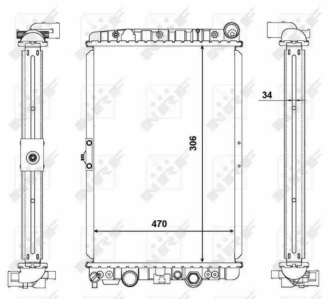 NRF CHŁODNICA SILNIKA 56123 