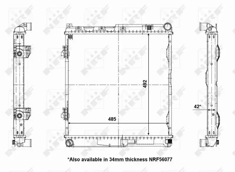 NRF CHŁODNICA SILNIKA 56141 