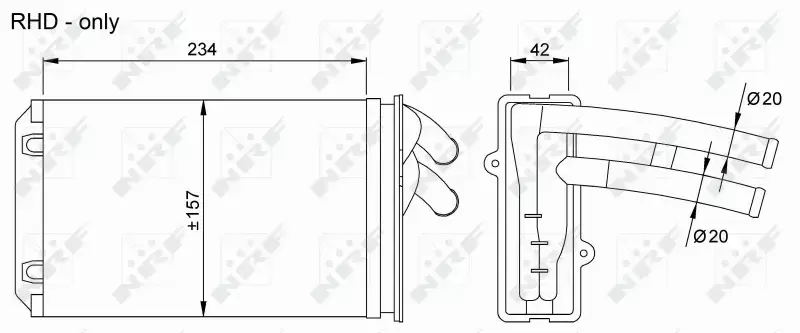 NRF NAGRZEWNICA 58035 