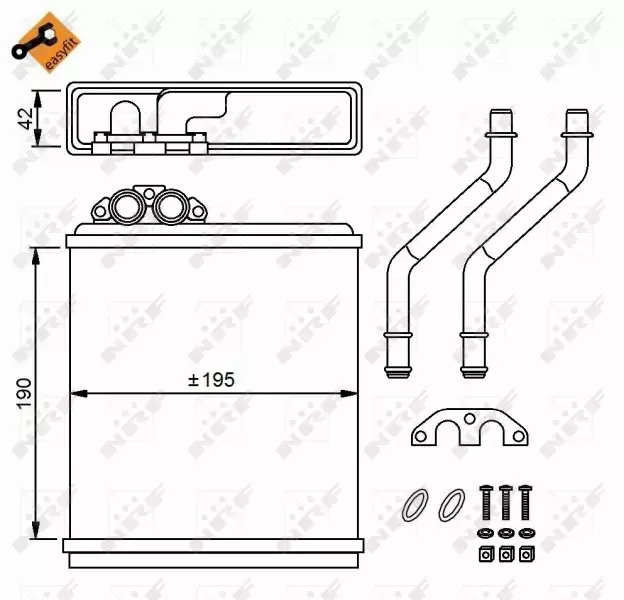 NRF NAGRZEWNICA 58150 