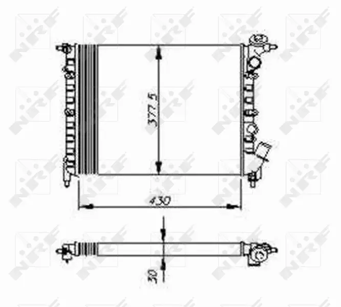 NRF CHŁODNICA SILNIKA 58207 