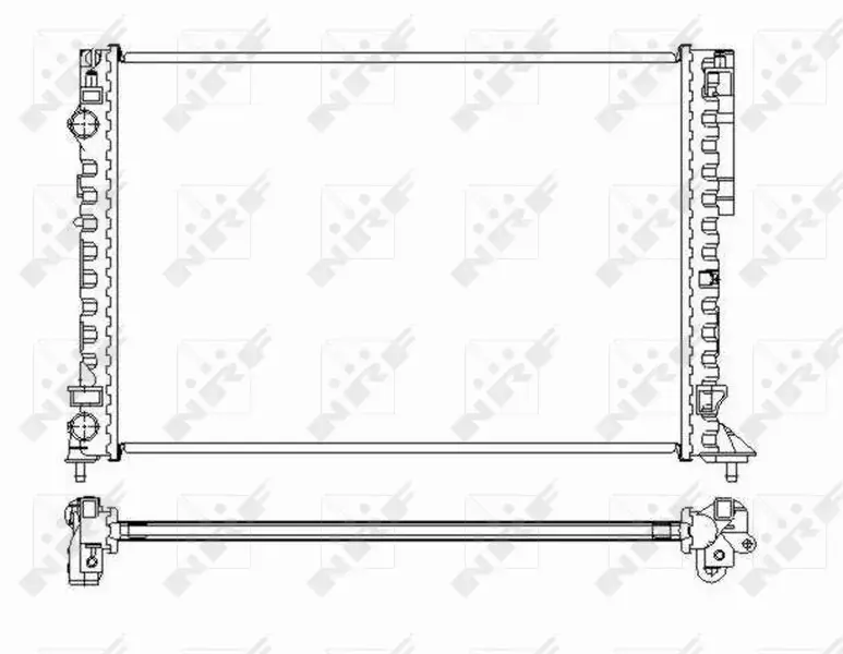NRF CHŁODNICA WODY RENAULT LAGUNA I LAGUNA II  