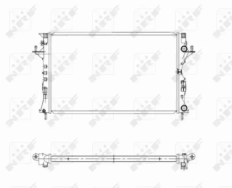 NRF CHŁODNICA WODY 58319 