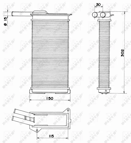 NRF NAGRZEWNICA 58608 