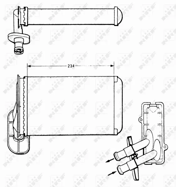 NRF NAGRZEWNICA 58622 