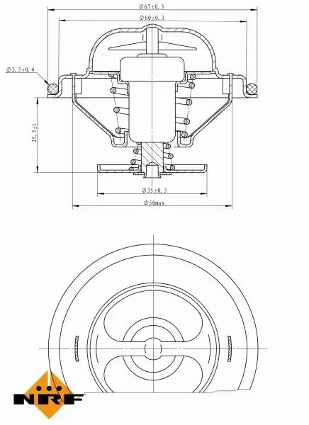 NRF TERMOSTAT 725072 