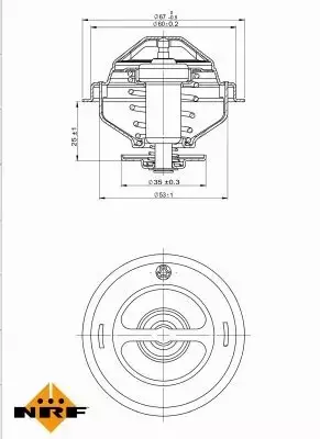 NRF TERMOSTAT 725075 