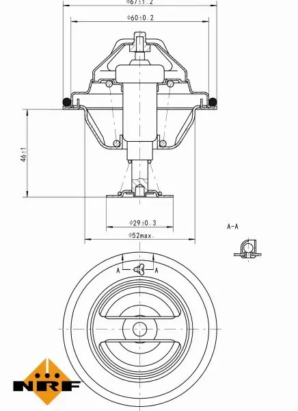 NRF TERMOSTAT 725077 