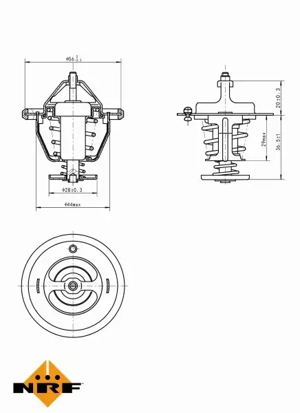 NRF TERMOSTAT 725087 