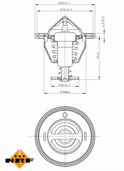 NRF TERMOSTAT 725088 